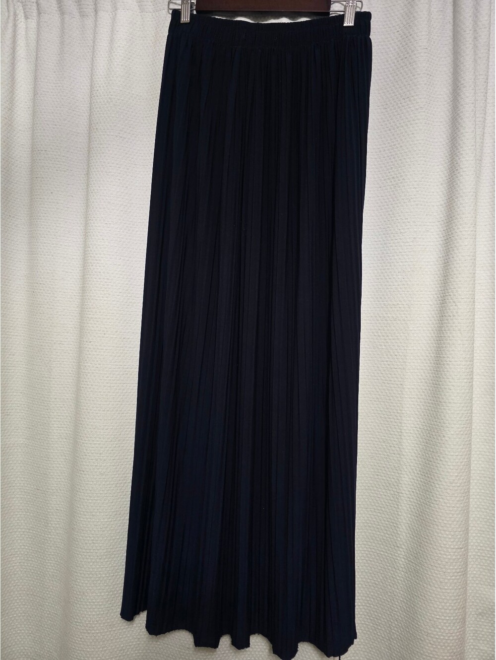 Navy Blue Pleated Maxi Skirt size 2